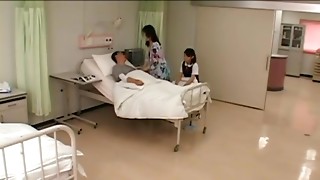 School girl japan in hospital