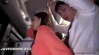 in the public bus lovely girl gets her cunt filled with a stranger cock from behind