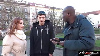 Jenifer and her husband try an interracial threesome