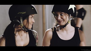 Inked lesbian babes having passionate sex