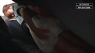 Hot Busty Asian Babe On The Bus