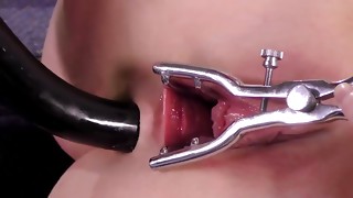 Perfect anal solo by naughty brunette