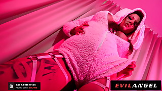 EvilAngel-Gaping Euro Babe Fills Her Holes in Anal Group Sex