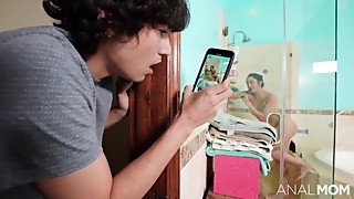 I Catch My Stepmother Masturbating In The Bathroom