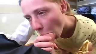 Cute 18 Years Old Teen Fuck and Anal with Her StepDaddy